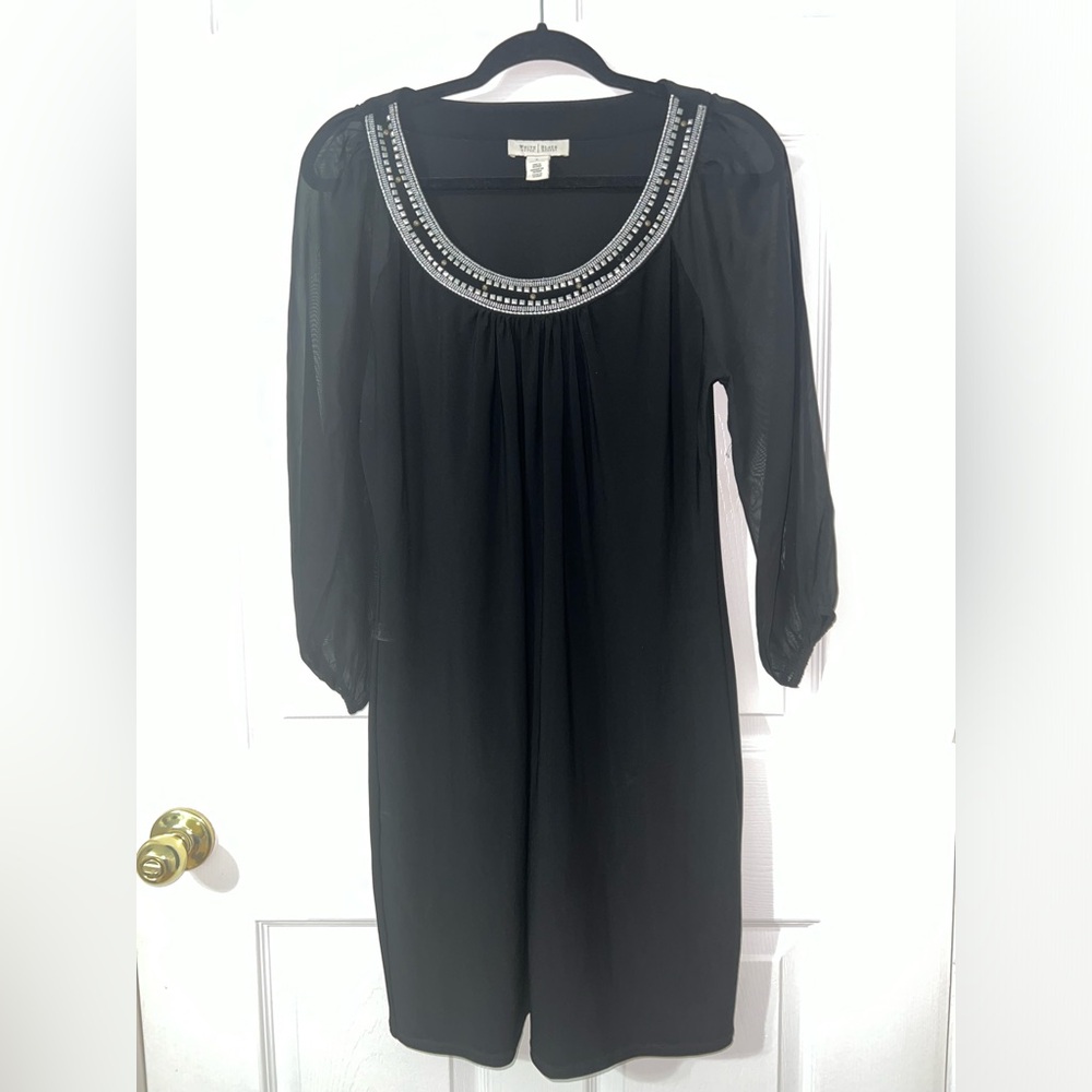 WHBM Black Shift Dress